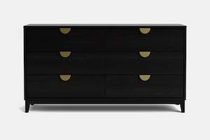 Bedroom Drawers: Bronte 6 Drawer Lowboy - 1537mm - Pine