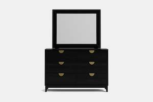 Bronte 6 Drawer Dresser & Mirror - Pine