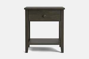 Bedside Tables: Ivydale Wide 1 Drawer Bedside Table - Pine