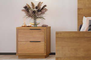 Bedside Tables: Benson 2 Drawer Bedside Table