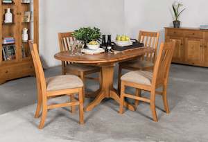 Dining Suites: Villager Oval Extension Dining Suite