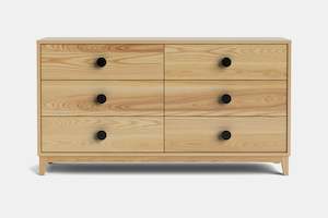 Bronte 6 Drawer Lowboy - 1537mm - Ash
