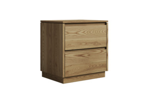Bedside Tables: Fawn 2 Drawer Bedside Table