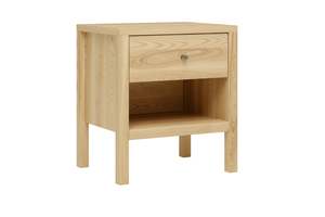 Andes 1 Drawer Bedside Table - Ash