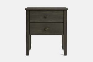 Ivydale Wide 2 Drawer Bedside Table - Pine