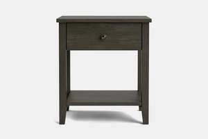 Ivydale Wide 1 Drawer Bedside Table - Pine