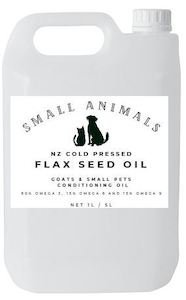 Products: Flax Seed Oil 1 litre - Small Pets & Goats - Cocavo
