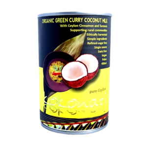 Products: Coconut Green Curry Milk 400ml (Organic) - Cocavo
