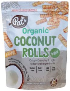 Products: Organic Original Coconut Rolls 140g - Cocavo