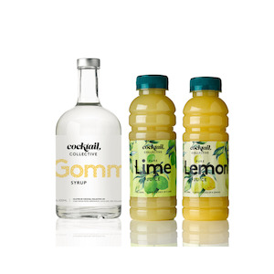Gomme Syrup, Lemon & Lime Juices Trio