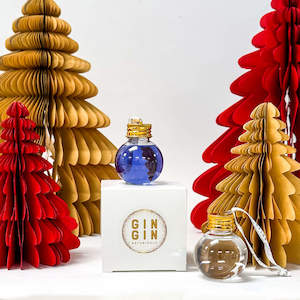 All Christmas Collection: Takapuna Buttefly Pea & Clarity Gin Bauble Duo