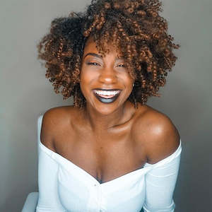 Colourful Human Hair Wigs: Afro- Creme