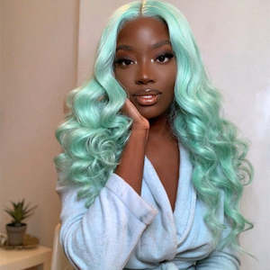 Colourful Human Hair Wigs: Elsa