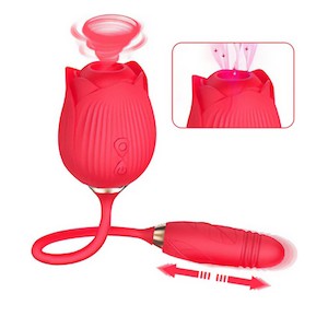 Products: Amore Suction Rose & Thrusting Vibe V4691 - Cocobella