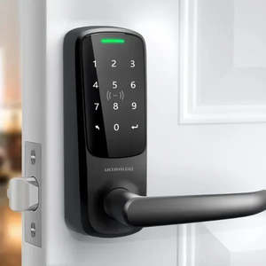 Frontpage: ULTRALOQ Latch 5 Built-in WiFi Smart Lock with NFC, 5-in-1 Keyless Entry Door Lock with Touch Digital Keypad, Smart Handle Lock