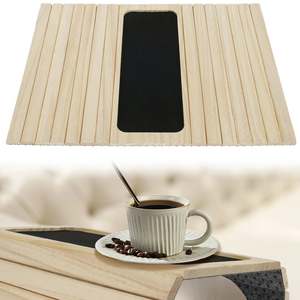 Sofa Armrest Tray Natural Wood Sofa Table Multifunctional Anti-slip Couch Arm Ho&hellip;