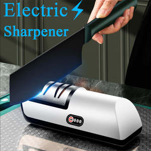 USB Rechargeable Electric Knife Sharpener Automatic Adjustable Kitchen Tool For &hellip;