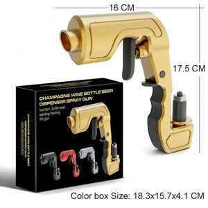 Champagne Wine Sprayer Pistol Beer Bottle Durable Spray Gun Shoot Drinking Eject&hellip;
