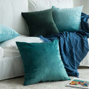 Exotic Throws Cushion Covers Faux Fur Cotton Linen Living Bedroom: Luxury Velvet Green Cushion Covers