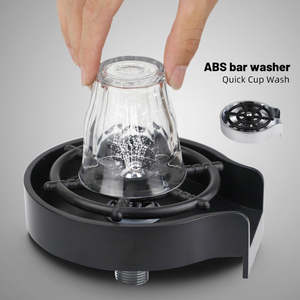 Bar Counter Cup Washer Sink High-pressure Spray Automatic Faucet Coffee Pitcher &hellip;