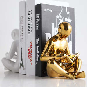 Luxurious Accessories Living Dining Or Bedroom: Nordic Creative Ceramics Character Bookend Crafts Ornament Home Decor Modern Living Room Decoration Accessories Adornment Gift