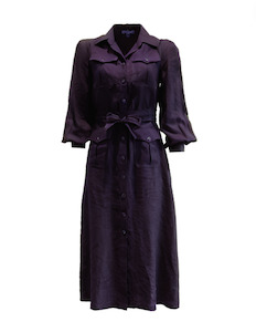 1: Utility Shirt-Dress (Mulberry)