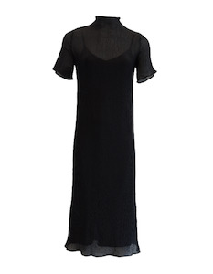1: Matilda Tee Dress (Black Texture)