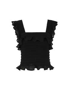 Inthewindow: Illuminate Lace Frill Cami (Black)