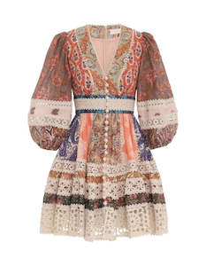 Luckylast Sale: Devi Spliced Billow Mini Dress