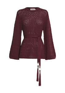 Mos The Label: Furilia Knit Top (Cherry)