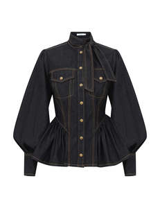 Zimmermann: Denim Fitted Shirt
