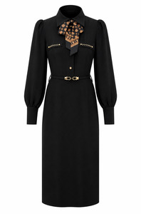 Utility Midi Dress (Black)
