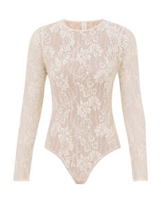 Lace Bodysuit (Cream)