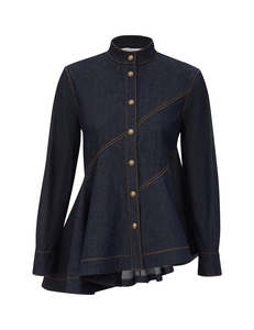 Zimmermann: COMING SOON Denim Peplum Shirt