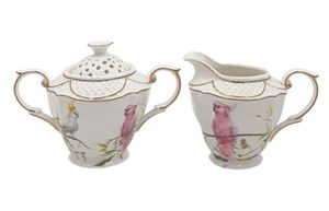 Sugar Bowl & Creamer Jugs: ​Sugar & Creamer set - Cockatoo