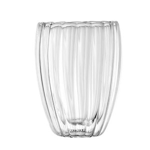 Arura Ribbed Double Wall Glasses