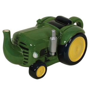 Ceramic & Porcelain Teapots: Dakota Tractor - Green Teapot