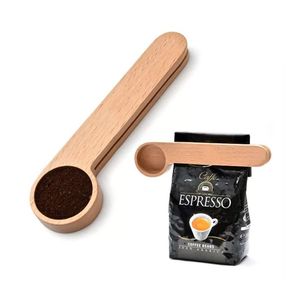 Coffee Equipment: Coffee Scoop with Clip - Bentwood