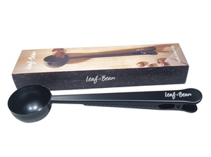 Spoons & Scoops: Leaf & Bean Coffee or Tea Scoop with Clip