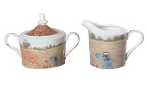 Sugar & Creamer Set - Monet Poppies