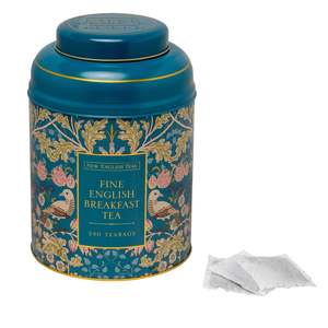 Flavour Selection: Song Thrush and Berries Deluxe Tea Caddy 80 tea bags - Teal