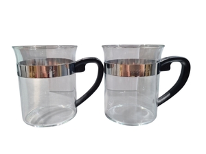 Glassware, Cups & Mugs: ​Di Antonio glass Mug set of 2