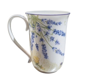 China & Porcelain Mugs & Cups: ​Lavender & olive Tall - Mug by PNC