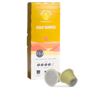 Home Compostable Coffee Capsules: Tripod Gold Sunrise