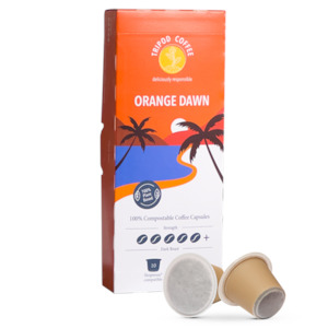 Home Compostable Coffee Capsules: Tripod Orange Dawn