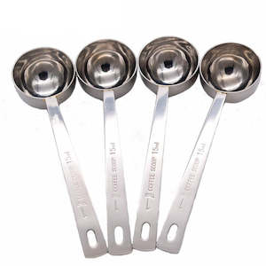 Scoops Spoons: ERMAKOVA Coffee Scoop Stainless Steel Measuring Scoop 1 Cup Ground Coffee Sugar Measuring Scoop 15