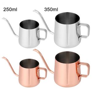 Coffee Pots: 250ml/350ml Stainless Steel Teapot Drip Coffee Pot Long Spout Kettle Cup Home Kitchen Tea Tool