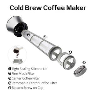 Coffee Maker Pot Mocha Cold Brew Cafetera Filter Coffee Pot Leakproof Thick Glas&hellip;