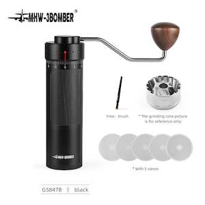 Manual Coffee Grinders: R3 Manual Coffee Grinder Capacity 20g with Stainless Steel Conical Burr External Adjustable Setting