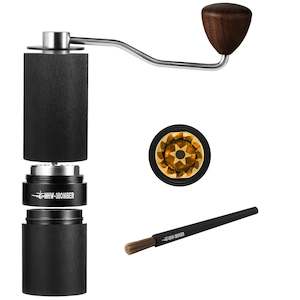 Manual Coffee Grinders: Manual Coffee Grinder Adjustable Settings 6 Angle Core Grinding Espresso Maker Titanium Coating
